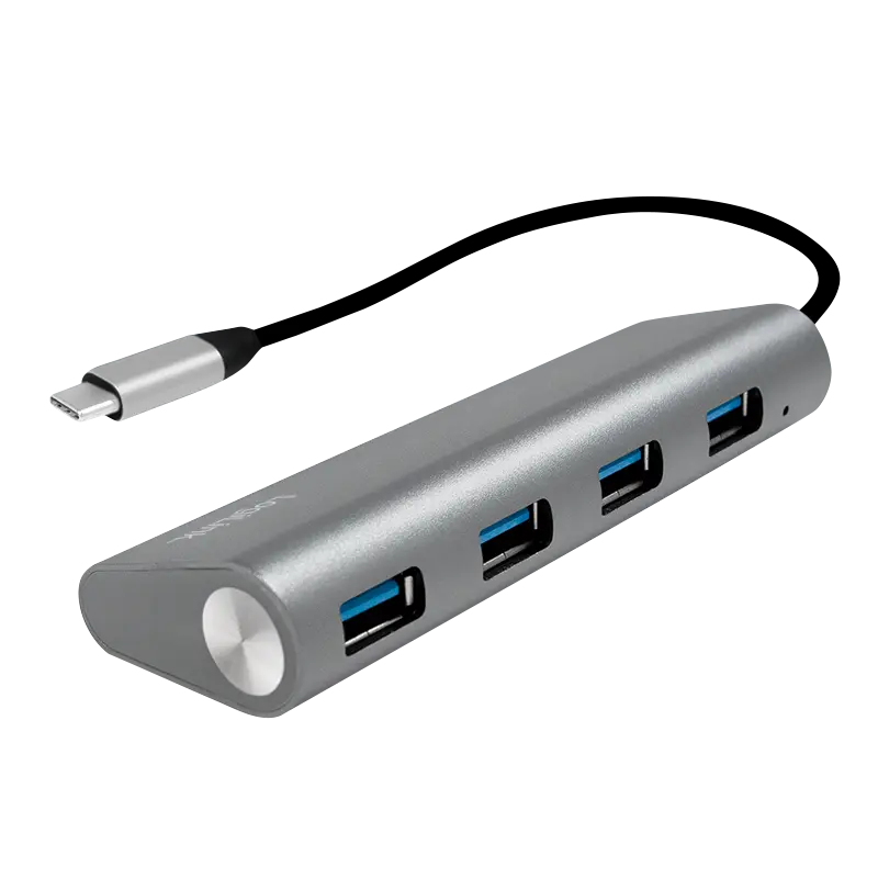LogiLink 4 Port, USB-C --> USB-A 3.0 Passief