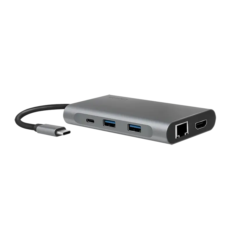 Docking 2xVideo Logilink USB-C, 100W, 4K, 8 Port - Afbeelding 5