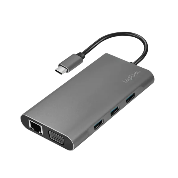 Docking 2xVideo Logilink USB-C, 100W, 4K, 10 Port