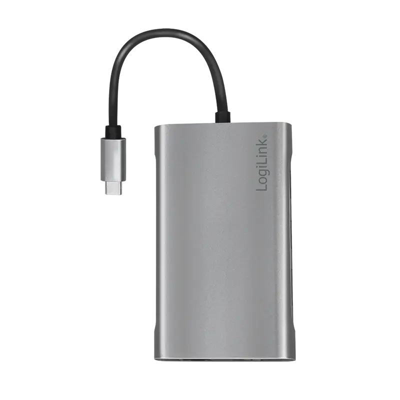 Docking 2xVideo Logilink USB-C, 100W, 4K, 10 Port - Afbeelding 3
