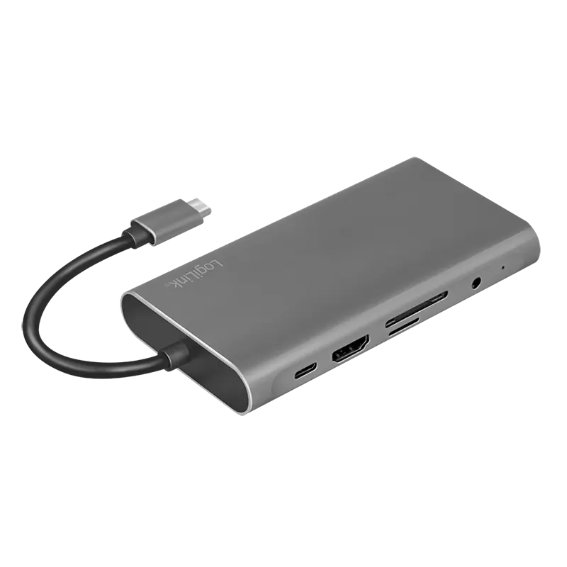 Docking 2xVideo Logilink USB-C, 100W, 4K, 10 Port - Afbeelding 4