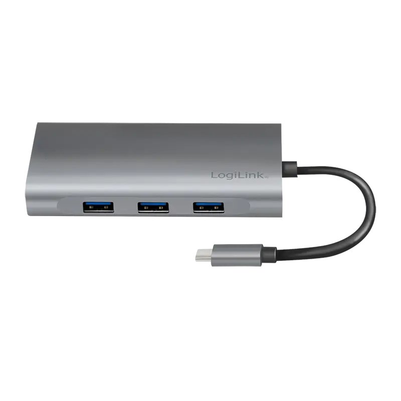 Docking 2xVideo Logilink USB-C, 100W, 4K, 10 Port - Afbeelding 5