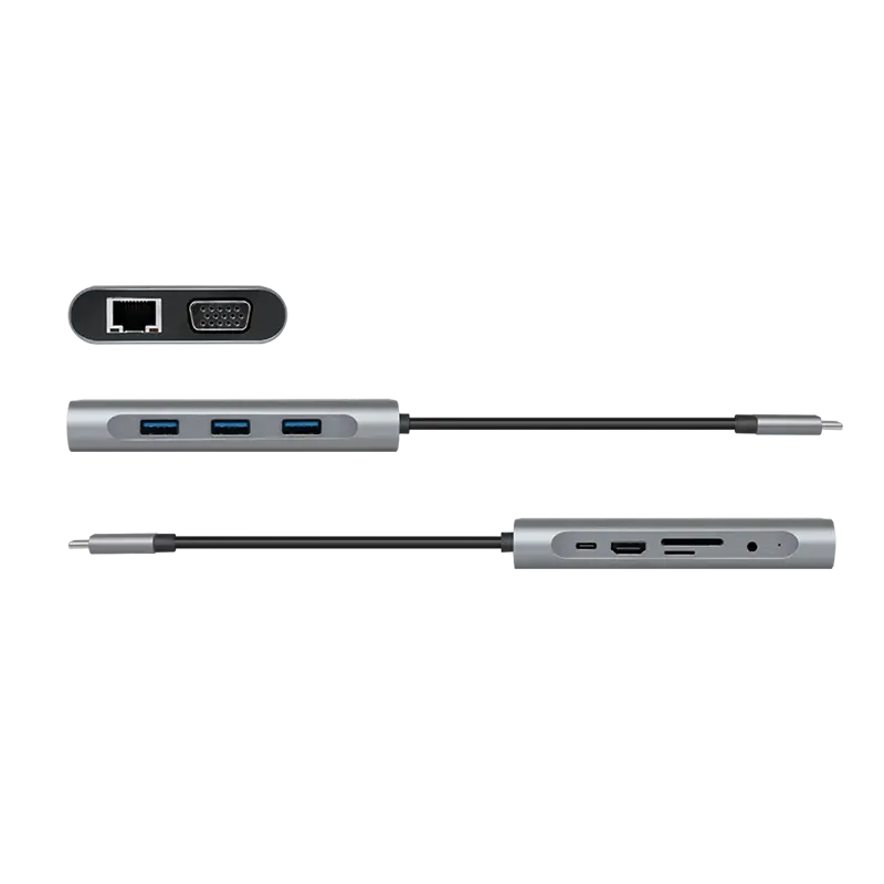 Docking 2xVideo Logilink USB-C, 100W, 4K, 10 Port - Afbeelding 6