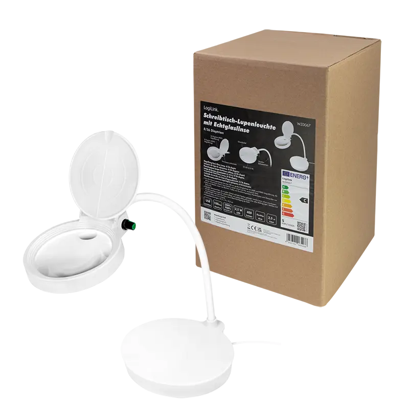 LogiLink Loeplamp incl. 8 & 36 dioptrie - tafelmodel - Afbeelding 9