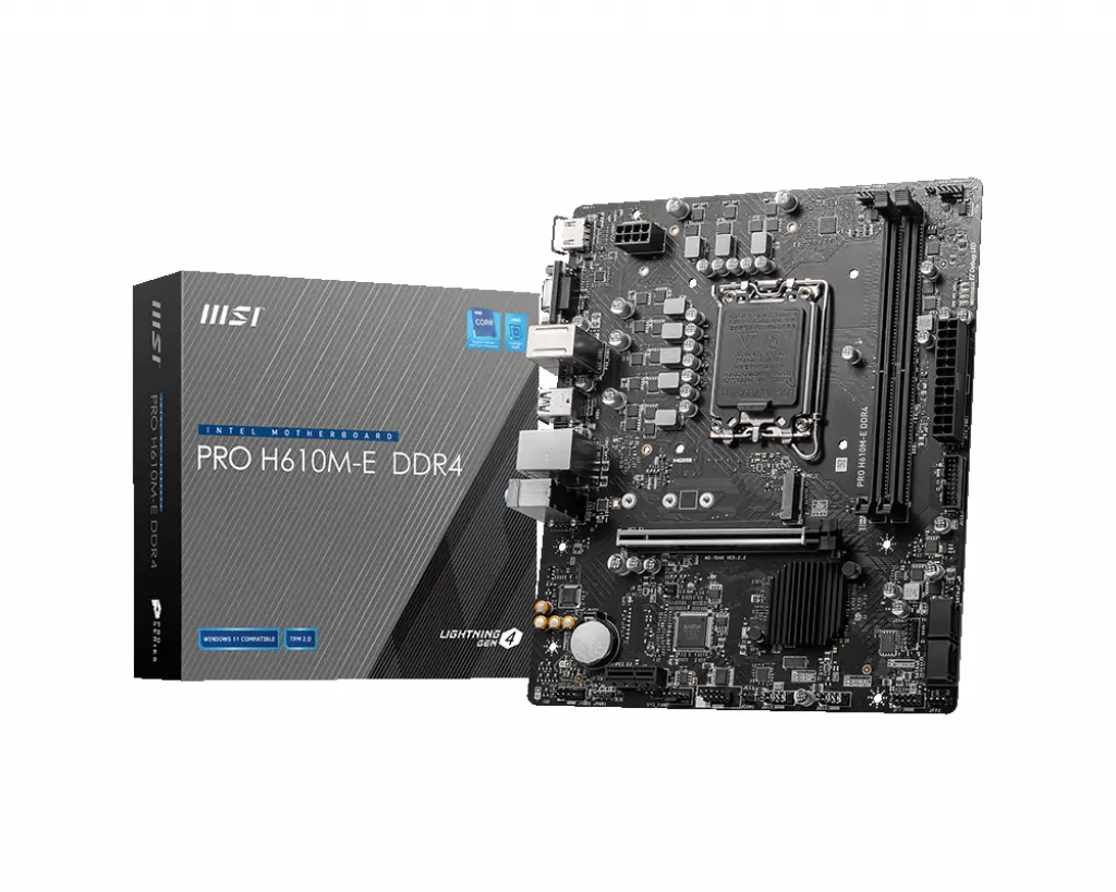 MSI 1700 H610M-E DDR4 PRO - DDR4/M.2/HDMI/VGA/µATX