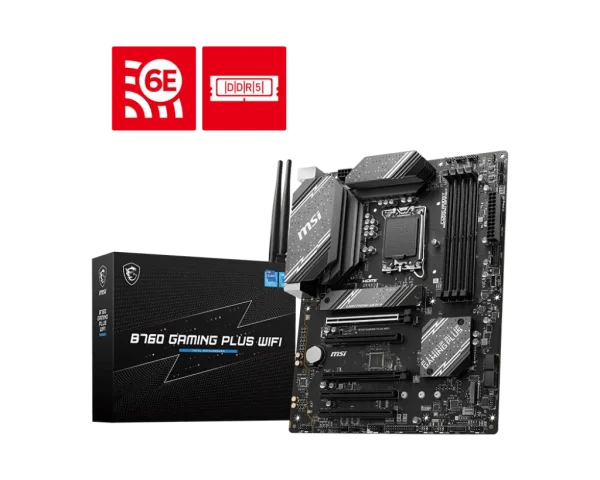 MSI 1700 B760 GAMING PLUS WIFI - DDR5/2xM.2/DP/HDMI/ATX