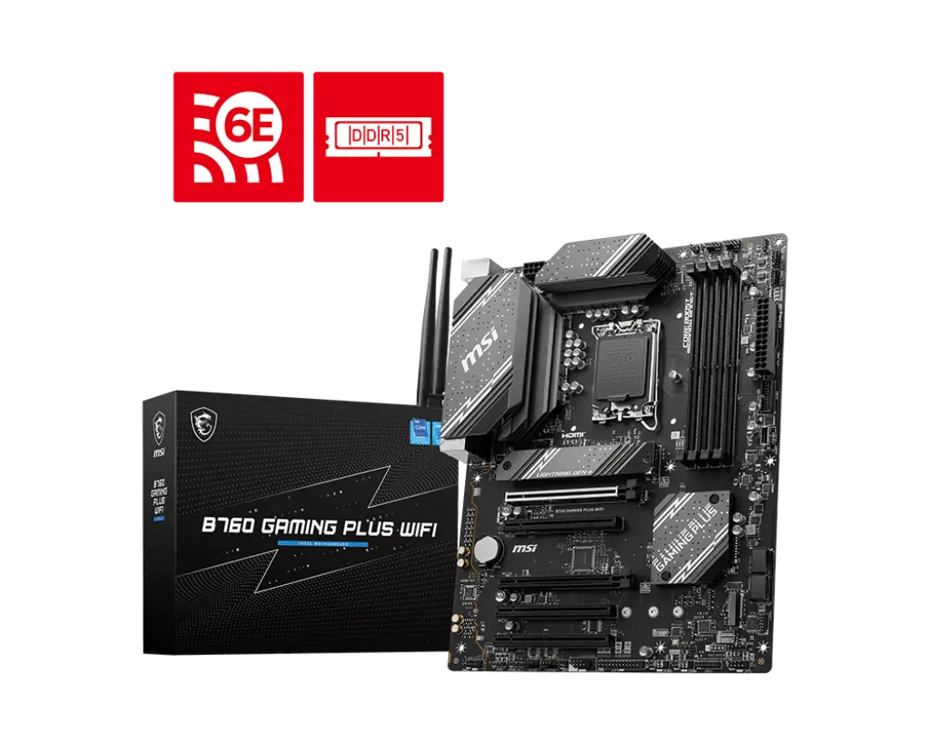 MSI 1700 B760 GAMING PLUS WIFI - DDR5/2xM.2/DP/HDMI/ATX