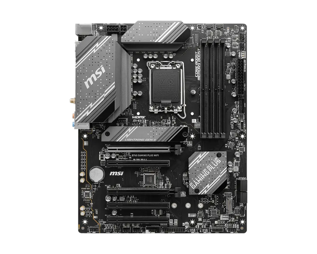 MSI 1700 B760 GAMING PLUS WIFI - DDR5/2xM.2/DP/HDMI/ATX - Afbeelding 3