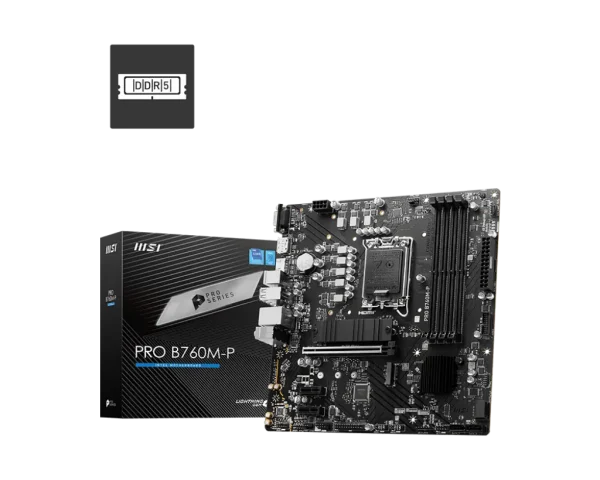 MSI 1700 B760M-P PRO - DDR5/2xM.2/DP/HDMI/VGA/µATX