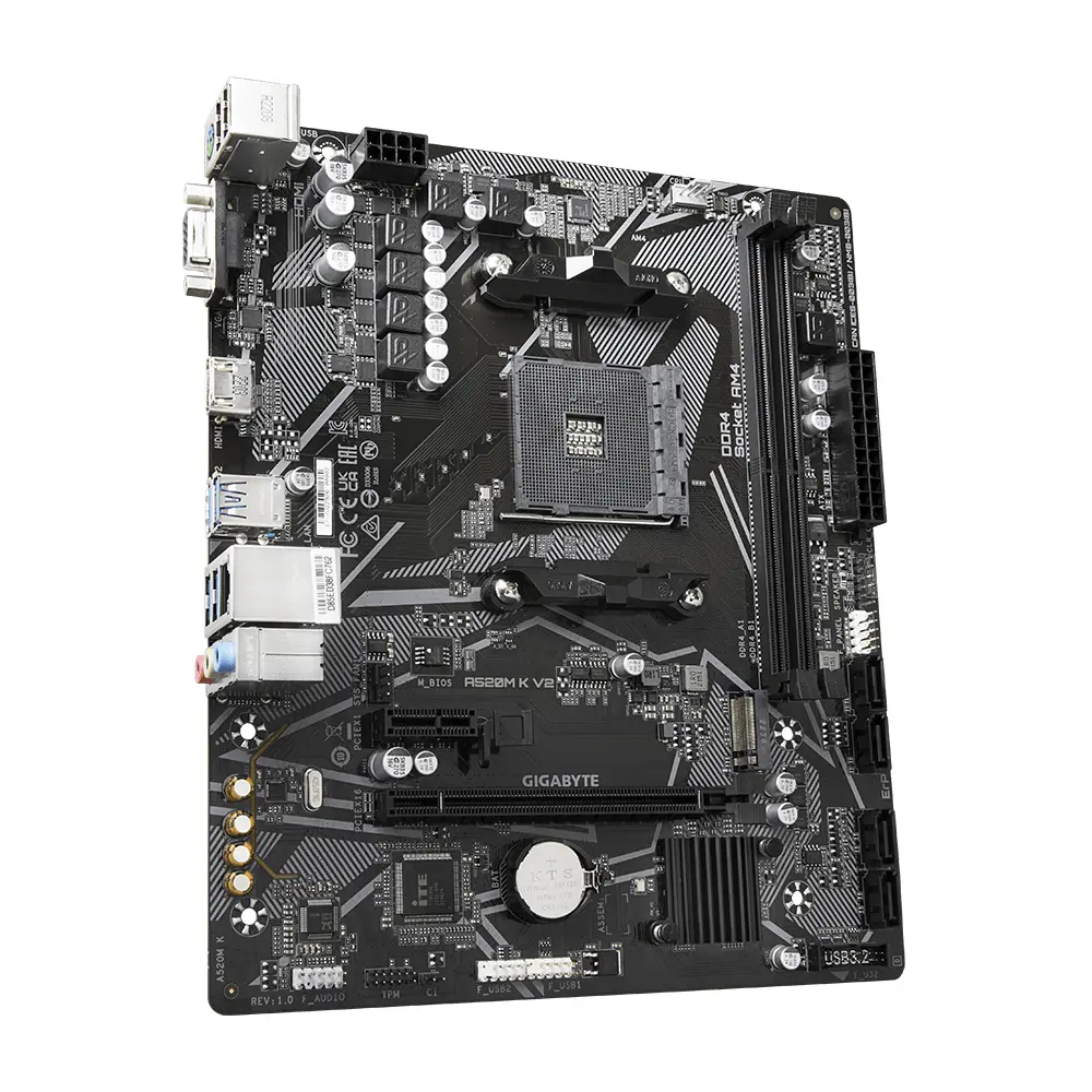 Gigabyte AM4 A520M K V2 - DDR4/M.2/HDMI/VGA/µATX - Afbeelding 3