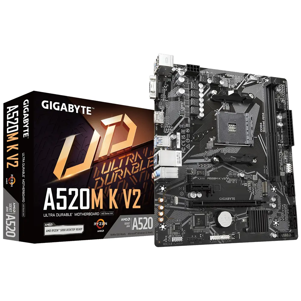 Gigabyte AM4 A520M K V2 - DDR4/M.2/HDMI/VGA/µATX - Afbeelding 5