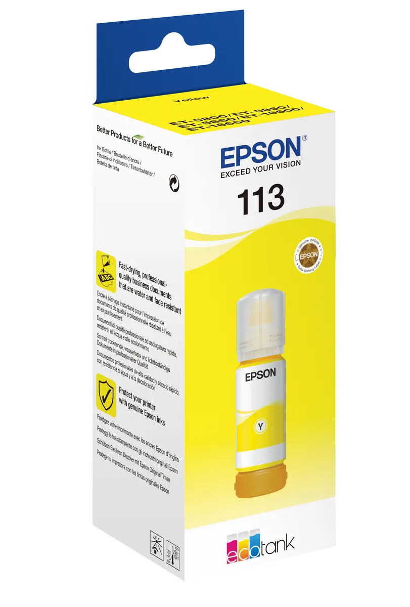 Epson 113 EcoTank Inktfles Geel 70,0ml (Origineel) - Afbeelding 2