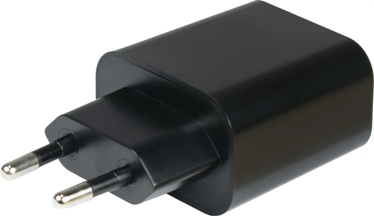 Lader 230V 1xUSB-C 20W+1xUSB-A 20W Argus Zwart - Afbeelding 3
