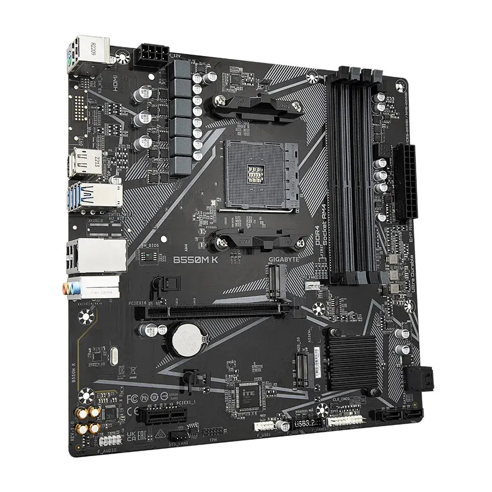 Gigabyte AM4 B550M K - DDR4/2xM.2/DP/HDMI/µATX - Afbeelding 4