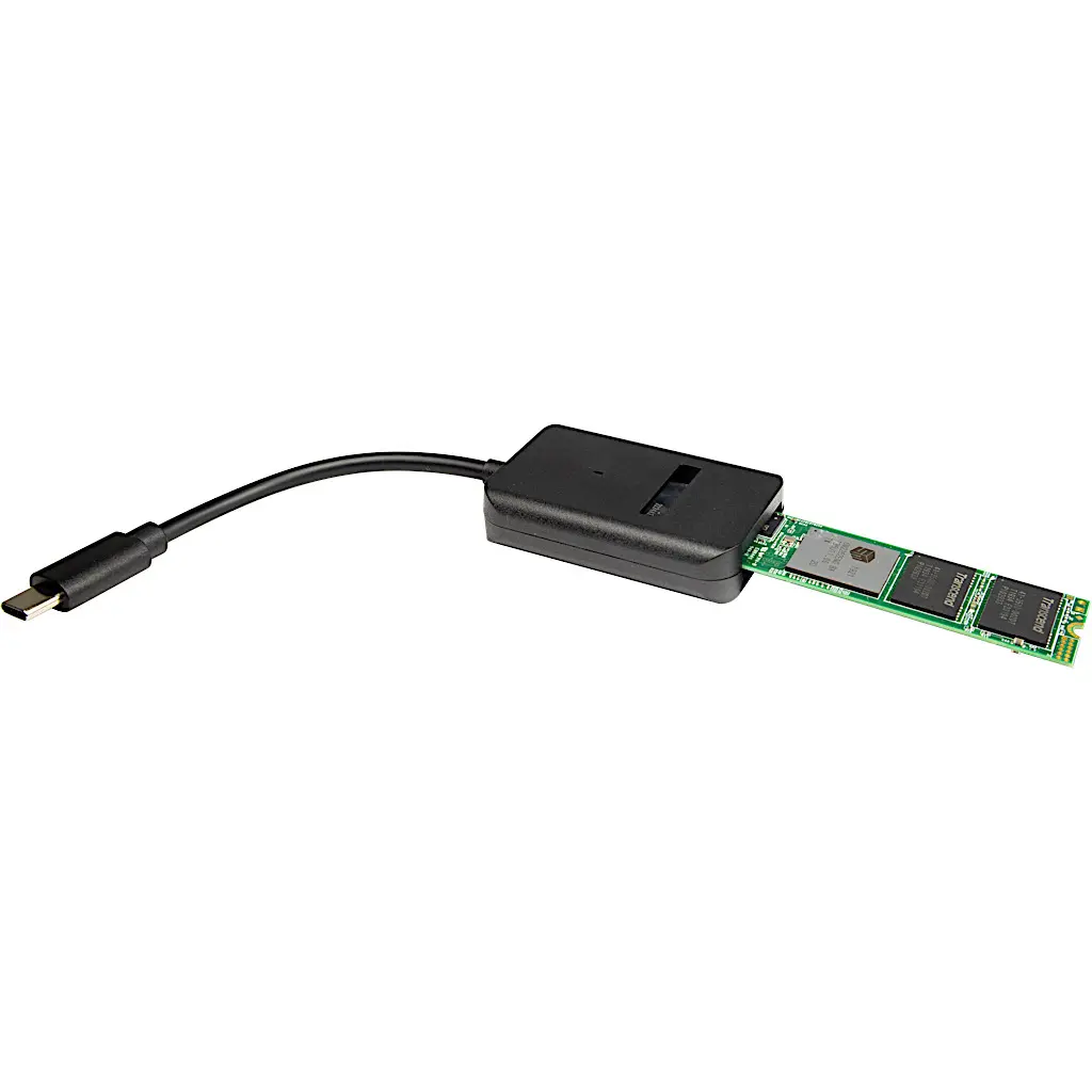Adapter M.2 NVMe/SATA (F) --> USB 3.2-C (M) Inter-Tech - Afbeelding 2