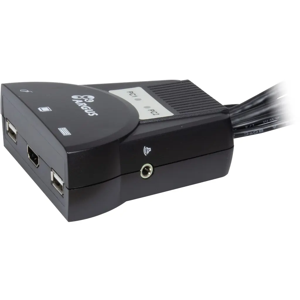 KVM Switch Argus LS-21HA 2xHDMI/2x3,5mm/2xUSB - Afbeelding 3