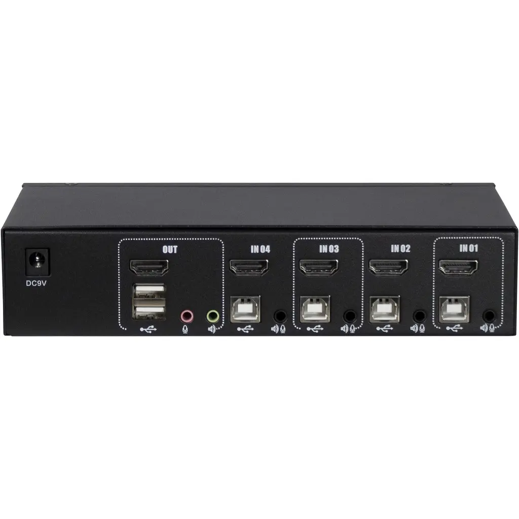 KVM Switch Argus AS-41HA 2xHDMI/2x3,5mm/2xUSB - Afbeelding 2