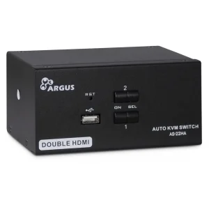 KVM Switch Argus AS-22HA 4xHDMI/2x3,5mm/2xUSB