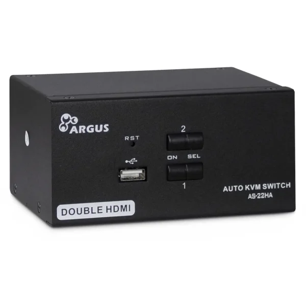 KVM Switch Argus AS-22HA 4xHDMI/2x3,5mm/2xUSB