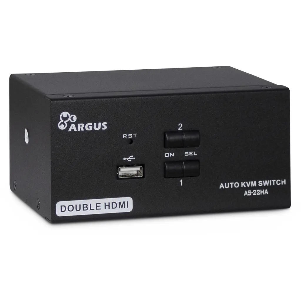 KVM Switch Argus AS-22HA 4xHDMI/2x3,5mm/2xUSB