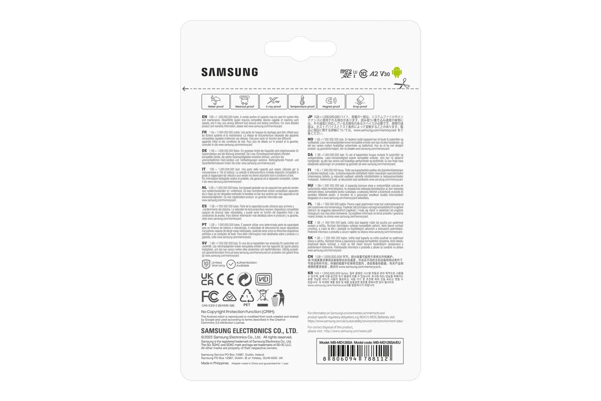 SDXC Card Micro 128GB Samsung UHS-I U3 PRO Plus - Afbeelding 9