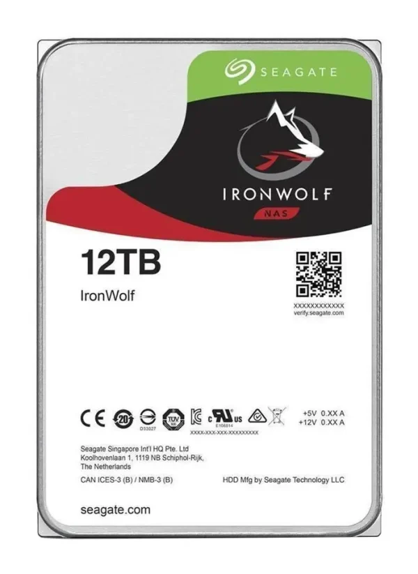 12TB Seagate IronWolf NAS 256MB/7200rpm