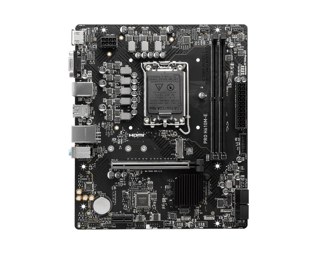 MSI 1700 H610M-E PRO - DDR5/M.2/HDMI/VGA/µATX