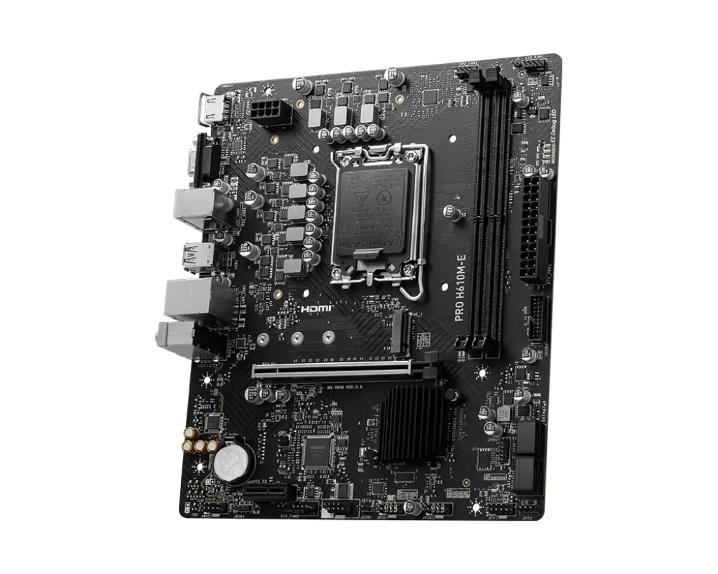MSI 1700 H610M-E PRO - DDR5/M.2/HDMI/VGA/µATX - Afbeelding 2