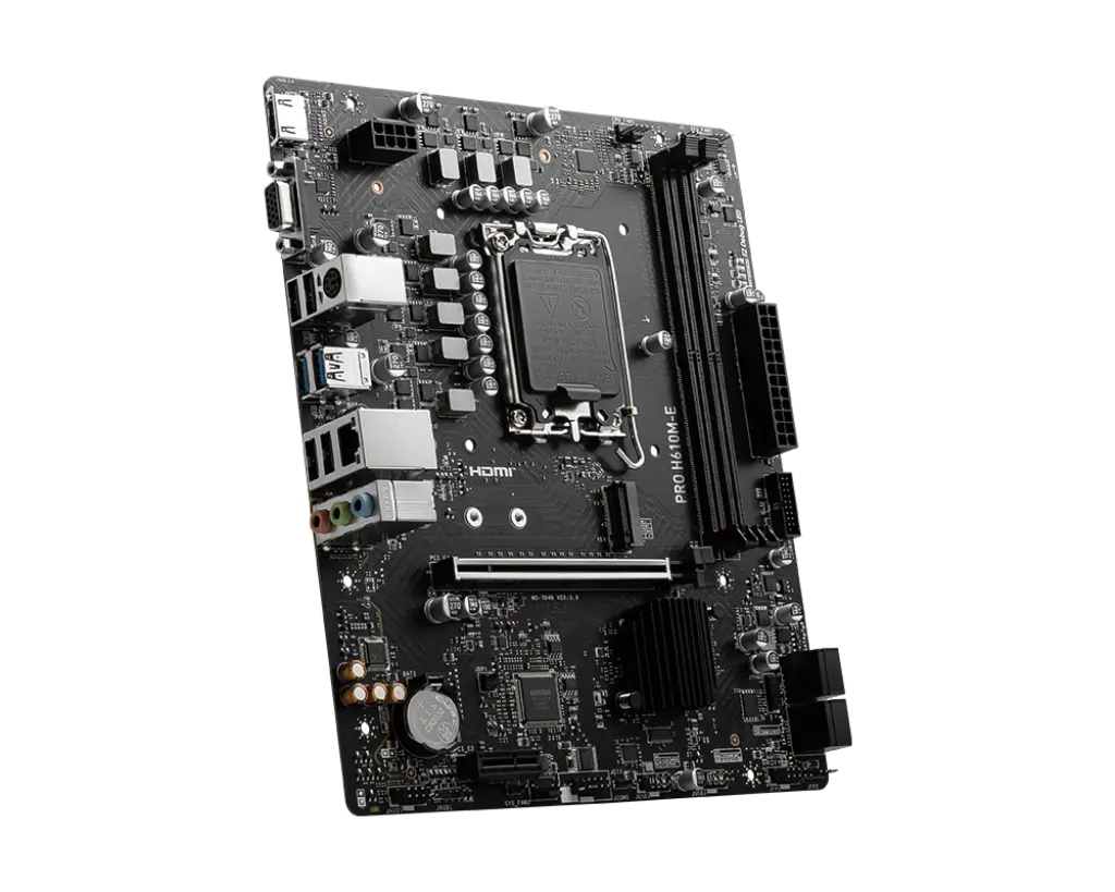 MSI 1700 H610M-E PRO - DDR5/M.2/HDMI/VGA/µATX - Afbeelding 3