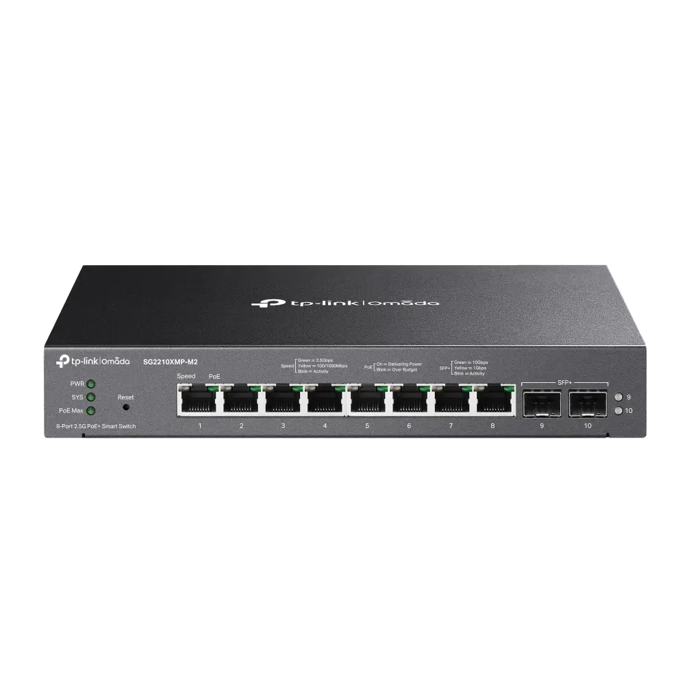 8Port 2.5Gbps Omada 8xPoE+ 2xSFP+ TP-Link