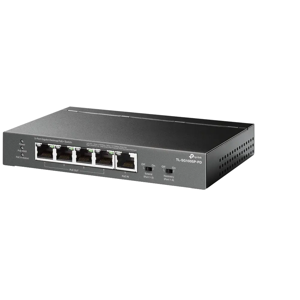 5Port 1Gbps Omada Easy Smart 4xPoE+ TP-Link - Afbeelding 2
