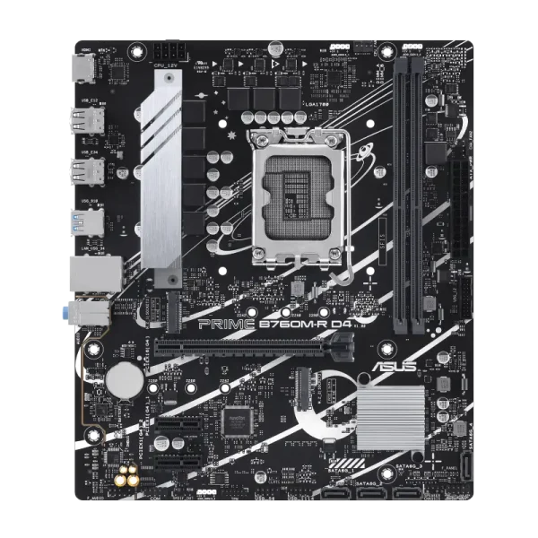 ASUS 1700 B760M-R D4 PRIME - DDR4/2xM.2/HDMI/µATX