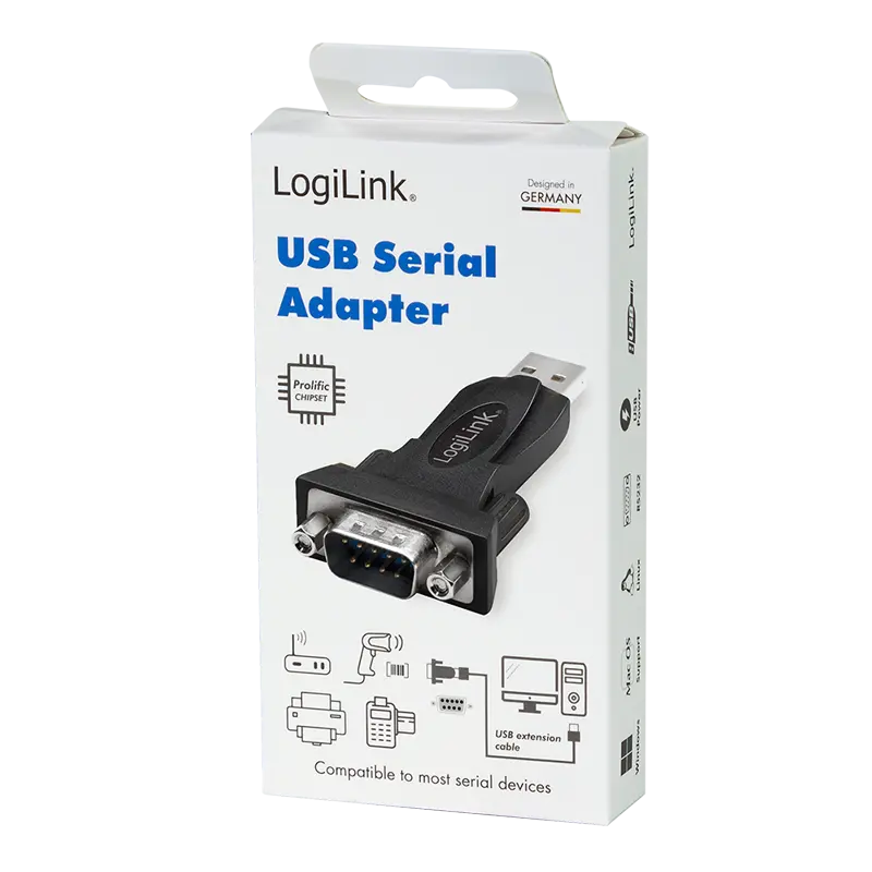 Adapter USB-A 2.0 (M)--> Serieel (M) LogiLink - Afbeelding 4