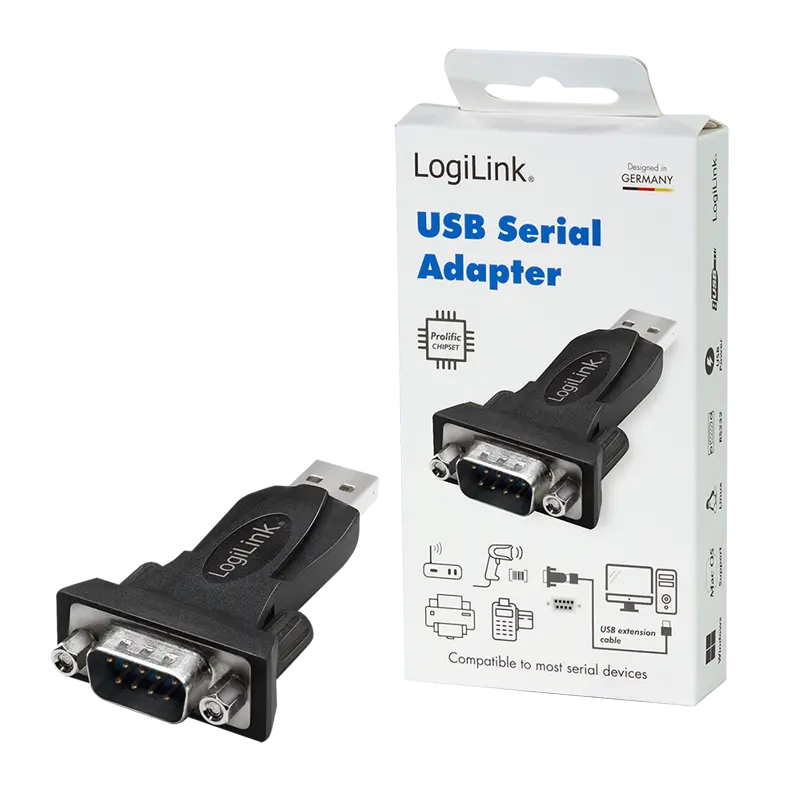 Adapter USB-A 2.0 (M)--> Serieel (M) LogiLink - Afbeelding 5