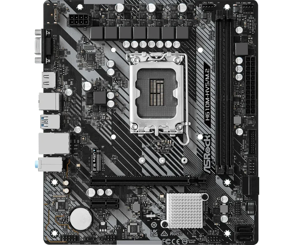 ASRock 1700 H610M-HVS/M.2 R2.0 - DDR4/M.2/HDMI/VGA/µATX