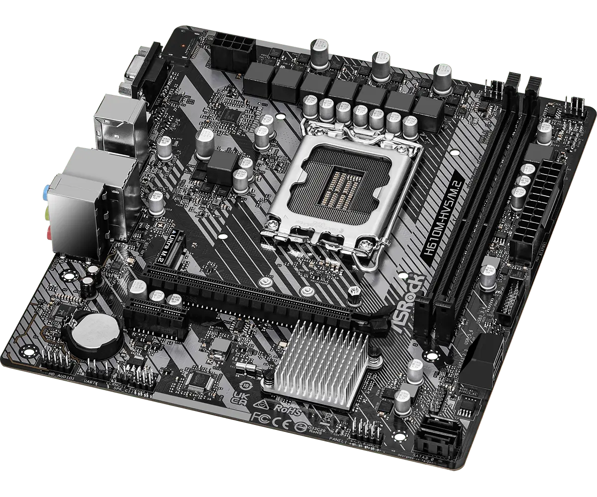 ASRock 1700 H610M-HVS/M.2 R2.0 - DDR4/M.2/HDMI/VGA/µATX - Afbeelding 3