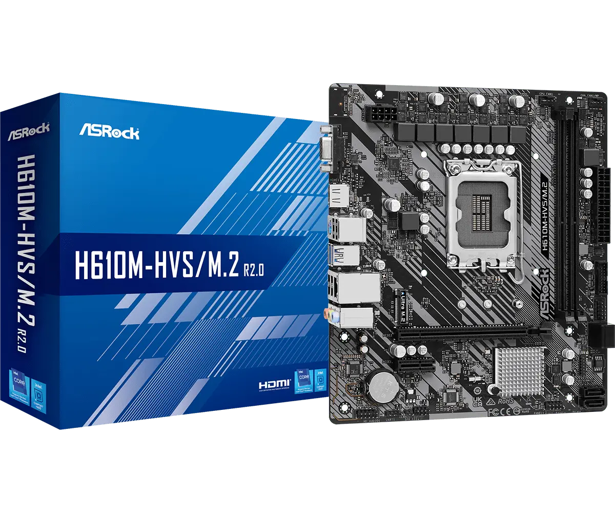 ASRock 1700 H610M-HVS/M.2 R2.0 - DDR4/M.2/HDMI/VGA/µATX - Afbeelding 5