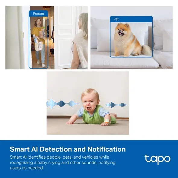 TP-Link Tapo C125 WiFi/2K/2-Way Audio/IR - Afbeelding 5