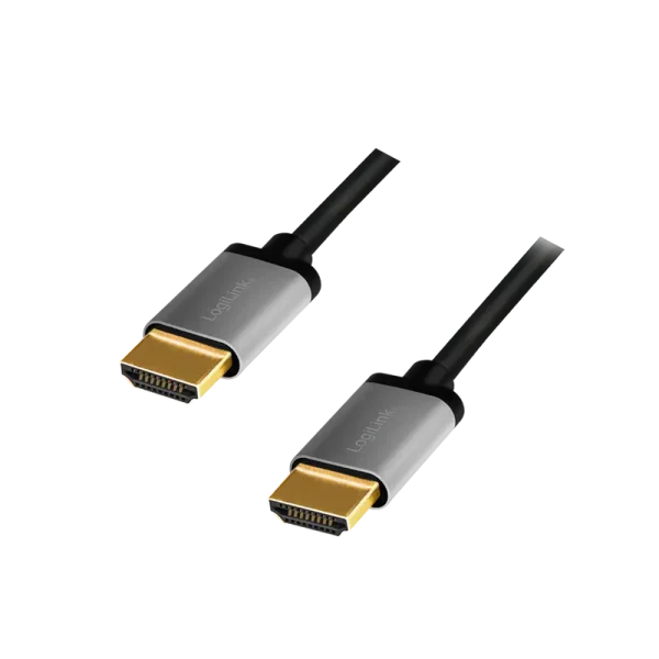 HDMI 2.00m 4K/60Hz LogiLink, aluminium