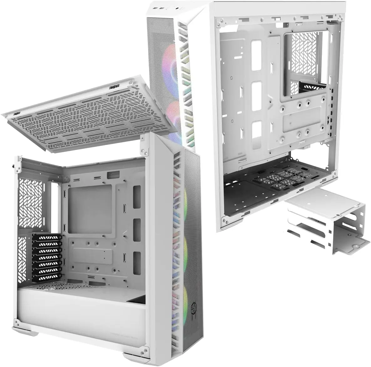 Cooler Master MasterBox 520Mesh-TG/ARGB/USB3.2/EATX Wit - Afbeelding 6