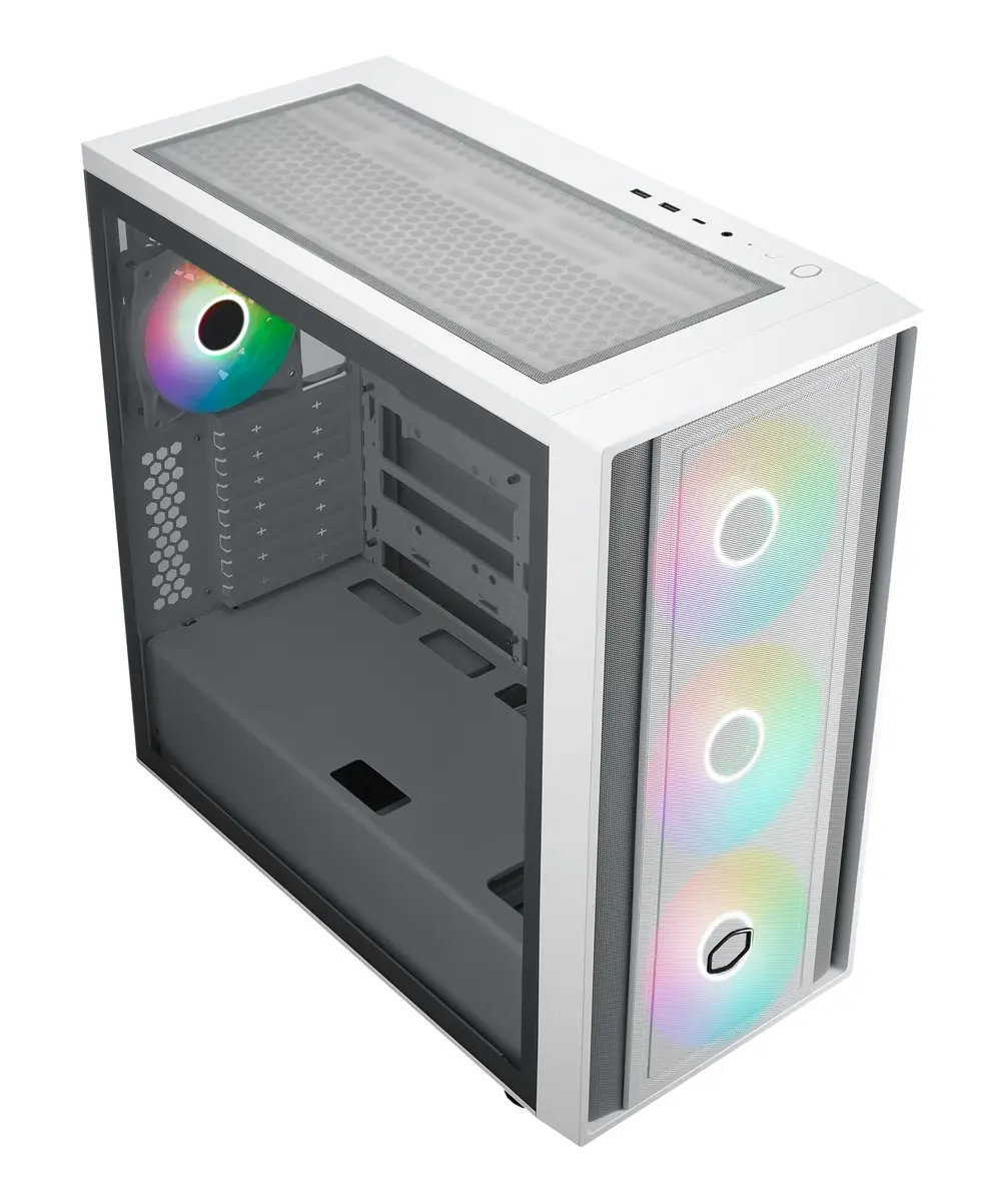 Cooler Master MasterBox 600 - TG/EATX/back-connect Wit - Afbeelding 6
