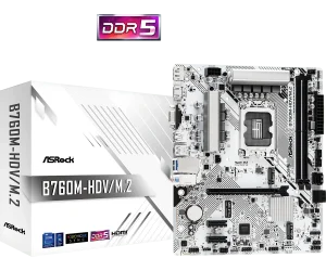 ASRock 1700 B760M-HDV/M.2 - DDR5/2xM.2/DP/HDMI/VGA/wit