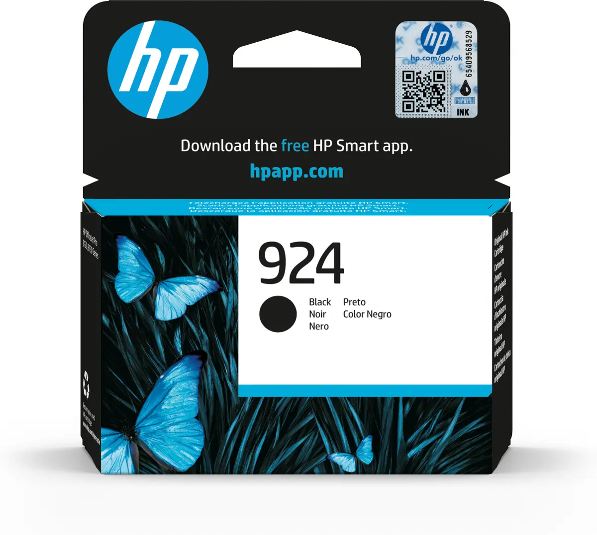 HP No.924 Zwart 500 pagina`s (Origineel)