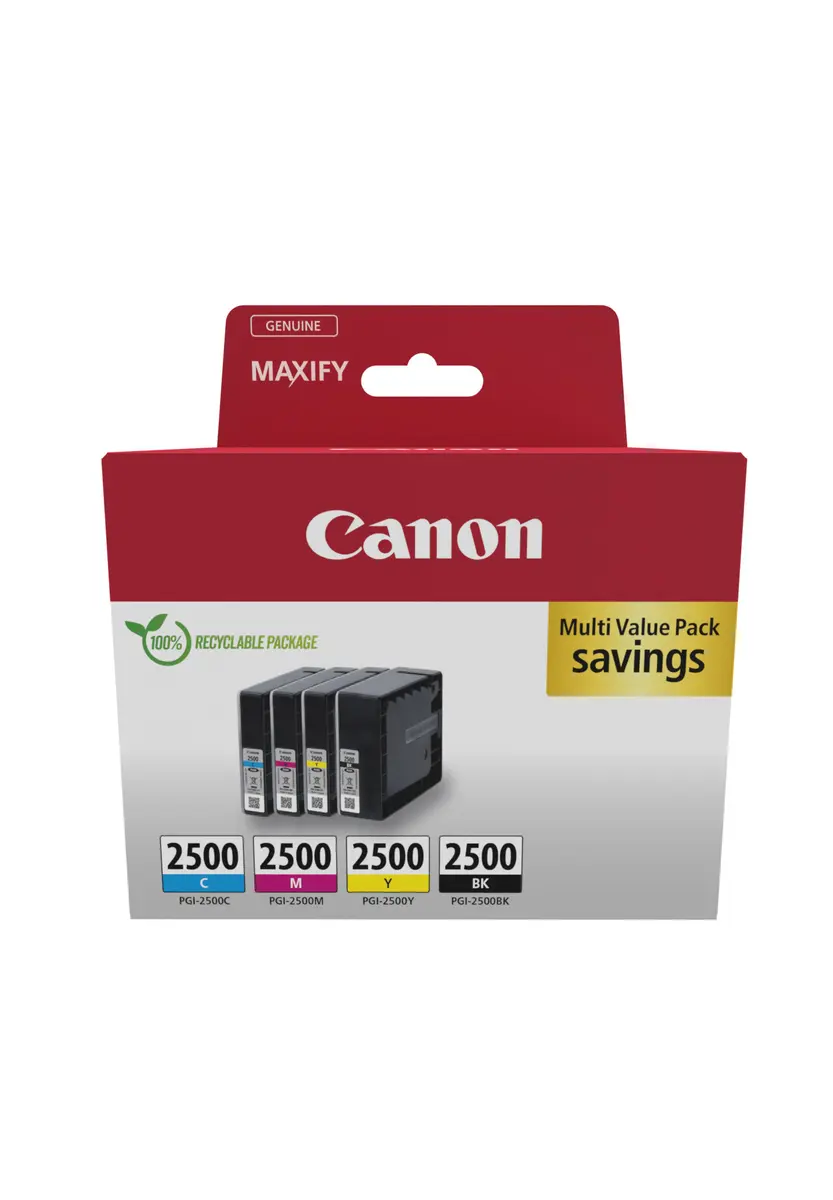 Canon (R) PGI-2500 BK/C/M/Y MultiPack 57,9ml(Origineel)