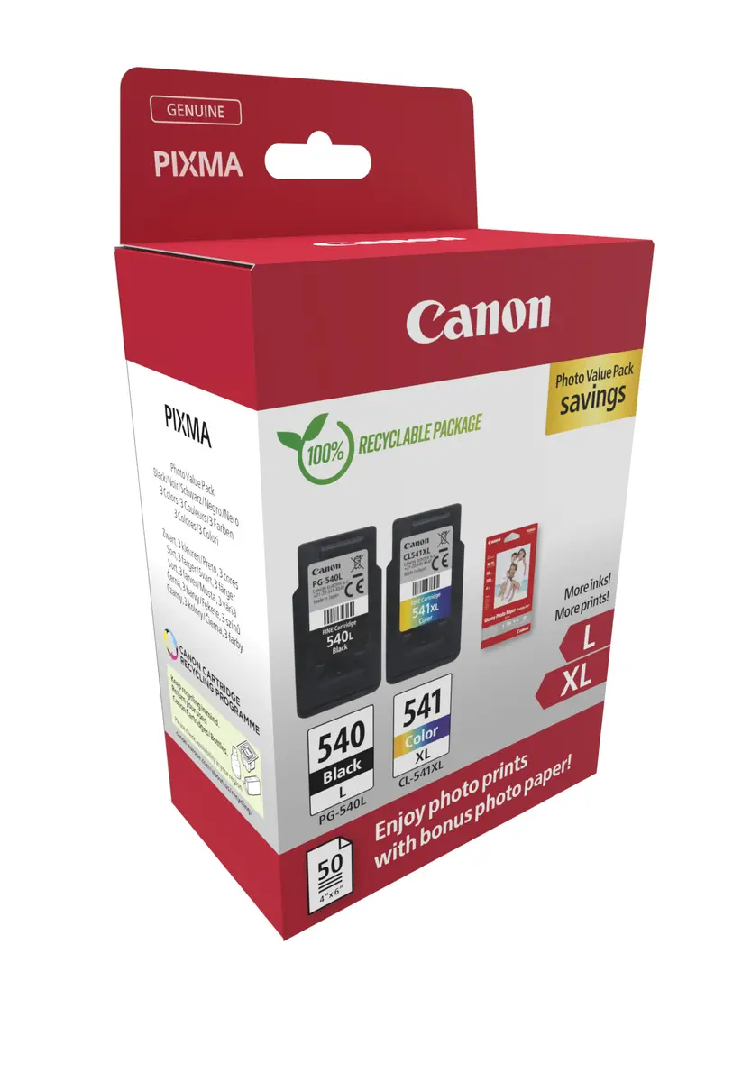 Canon (M) PG-540L/CL-541XL ValuePack 26,0ml (Origineel) - Afbeelding 2