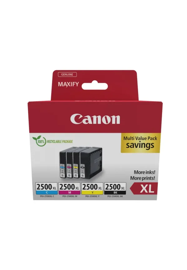Canon (R) PGI-2500XL BK/C/M/Y ValuePack128,8ml(Origineel