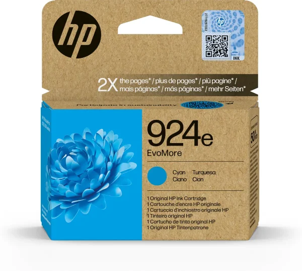 HP No.924e Cyaan EvoMore 800 pagina`s (Origineel)