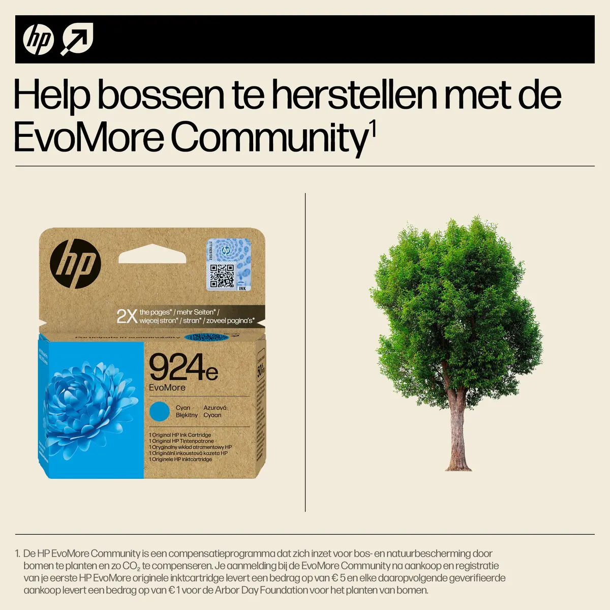 HP No.924e Cyaan EvoMore 800 pagina`s (Origineel) - Afbeelding 2