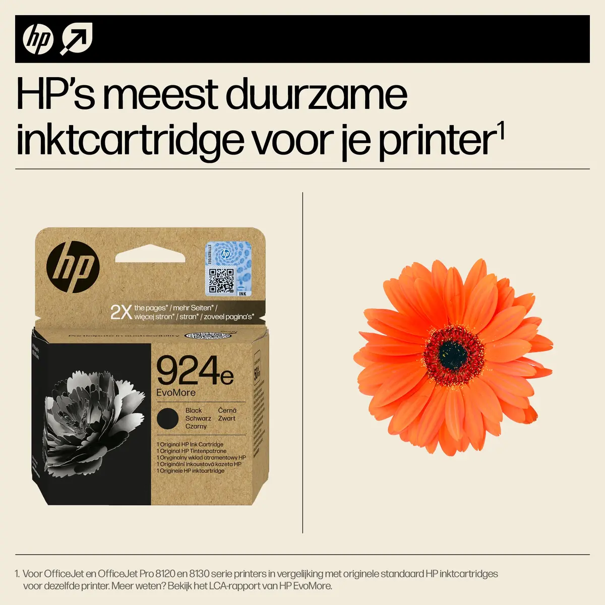 HP No.924e Zwart EvoMore 1.000 pagina`s (Origineel) - Afbeelding 2