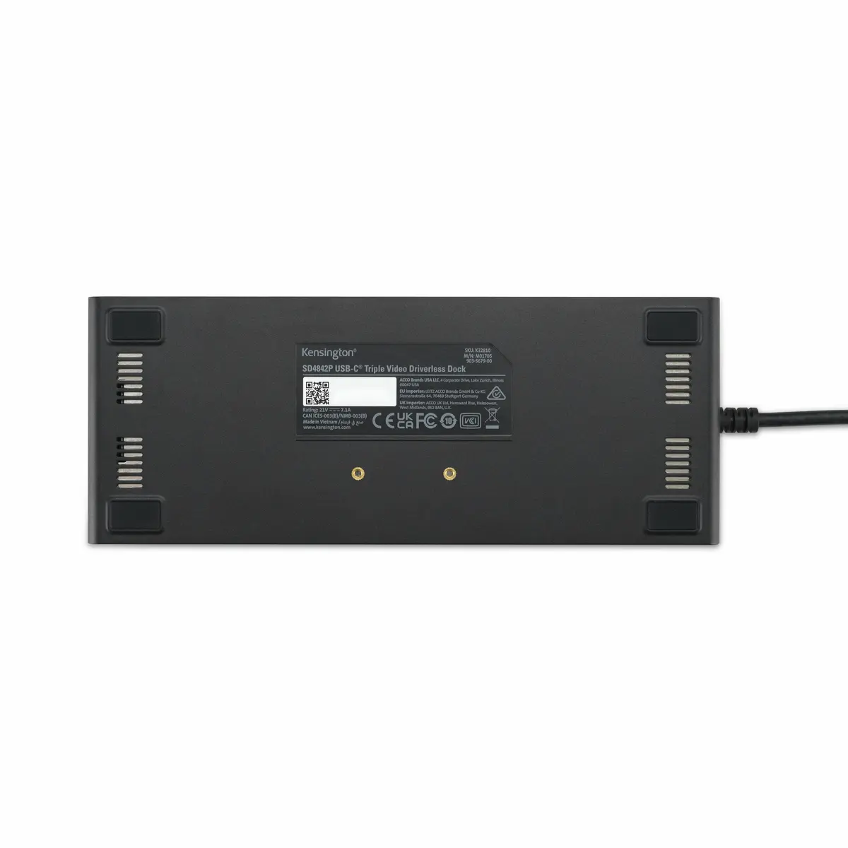 Docking 3xVideo Kensington SD4842P USB-C, 100W, 8K - Afbeelding 4